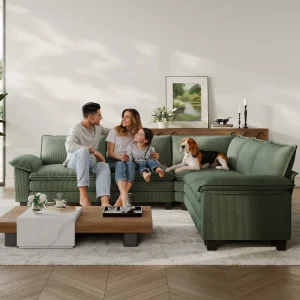 Linsy Home 123" Cloud Modular Sectional Sofa