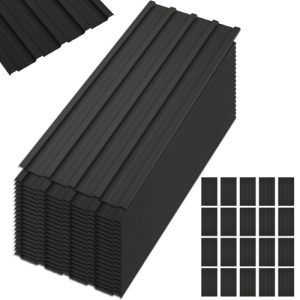 20 Pcs Galvanized Metal Roof Panels Hardware Roofing Sheets